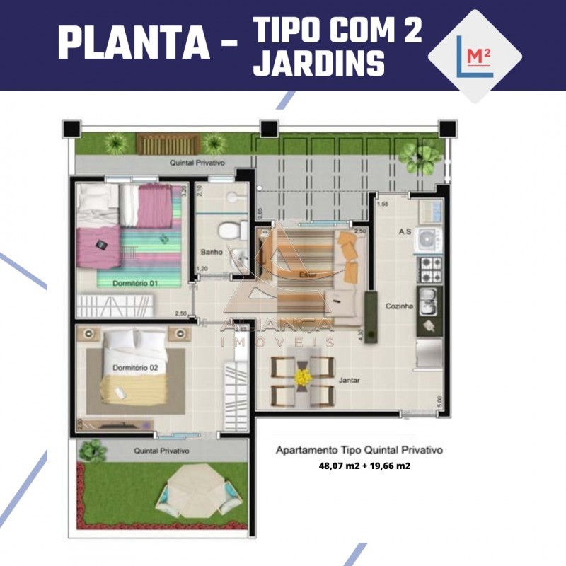 Aliança Imóveis - Imobiliária em Ribeirão Preto - SP - Apartamento - Bonfim Paulista - Ribeirão Preto