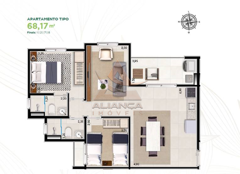 Aliança Imóveis - Imobiliária em Ribeirão Preto - SP - Apartamento - Vivendas da Mata - Ribeirão Preto