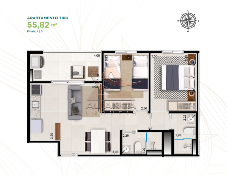 Aliança Imóveis - Imobiliária em Ribeirão Preto - SP - Apartamento - Vivendas da Mata - Ribeirão Preto