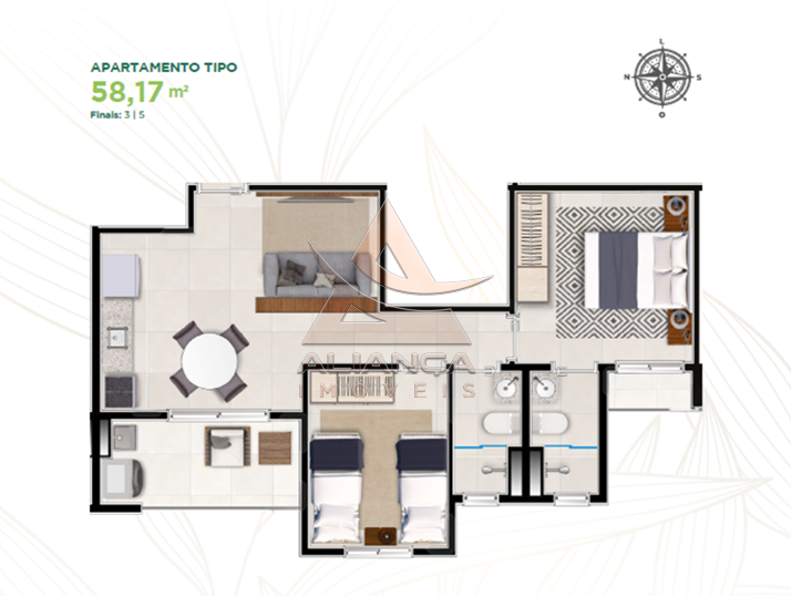 Aliança Imóveis - Imobiliária em Ribeirão Preto - SP - Apartamento - Vivendas da Mata - Ribeirão Preto