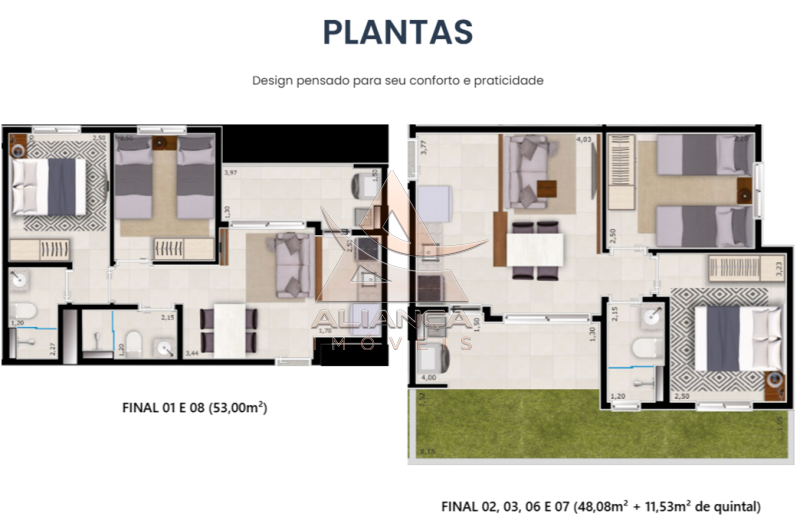 Aliança Imóveis - Imobiliária em Ribeirão Preto - SP - Apartamento - Parque dos Lagos - Ribeirão Preto