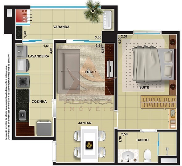 Aliança Imóveis - Imobiliária em Ribeirão Preto - SP - Apartamento - Iguatemi - Ribeirão Preto