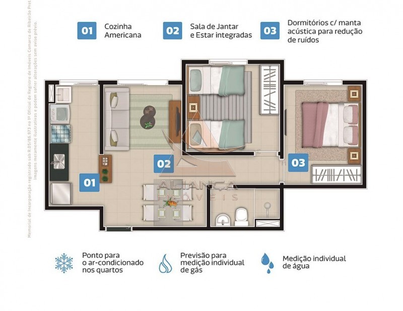 Aliança Imóveis - Imobiliária em Ribeirão Preto - SP - Apartamento - Ipiranga - Ribeirão Preto