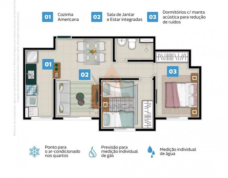 Aliança Imóveis - Imobiliária em Ribeirão Preto - SP - Apartamento - Ipiranga - Ribeirão Preto