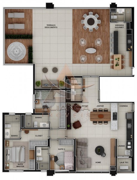 Aliança Imóveis - Imobiliária em Ribeirão Preto - SP - Apartamento - Jardim Olhos D'água  - Ribeirão Preto