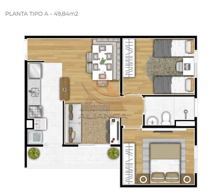 Aliança Imóveis - Imobiliária em Ribeirão Preto - SP - Apartamento - Jardim Zara - Ribeirão Preto