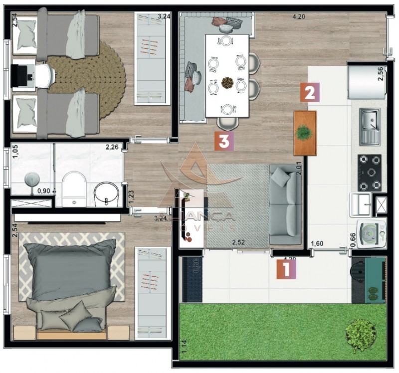 Aliança Imóveis - Imobiliária em Ribeirão Preto - SP - Apartamento - Jardim Zara - Ribeirão Preto