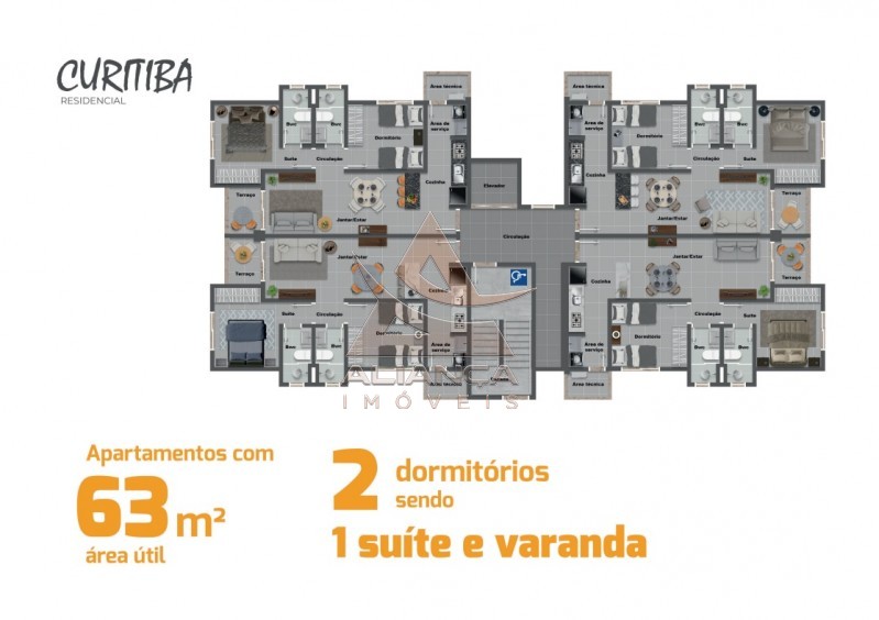 Aliança Imóveis - Imobiliária em Ribeirão Preto - SP - Apartamento - Ipiranga - Ribeirão Preto