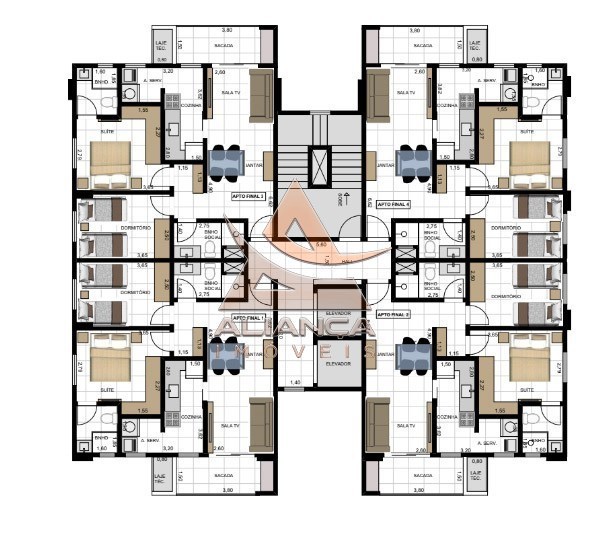 Aliança Imóveis - Imobiliária em Ribeirão Preto - SP - Apartamento - Jardim Irajá - Ribeirão Preto